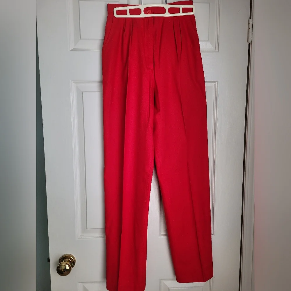 Brand New- High Waisted Pants in Raw Silk - Picture 2 of 10